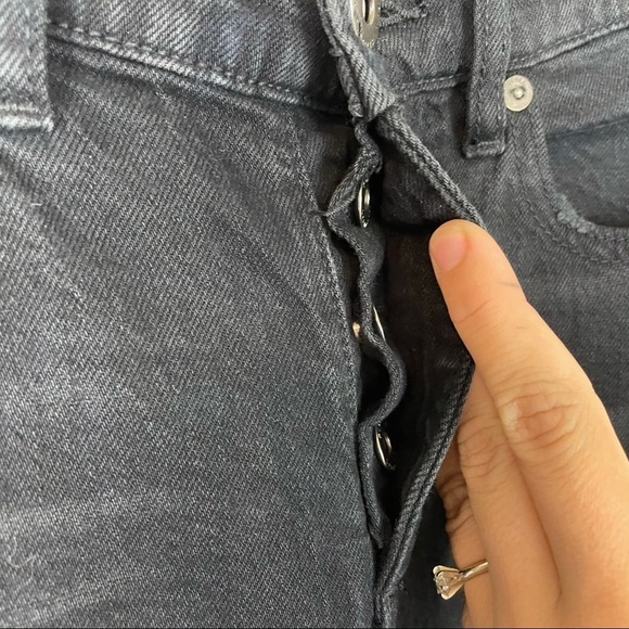 Pistola Distressed Raw Hem Ankle Skinny Jeans 25 - Picture 8 of 9